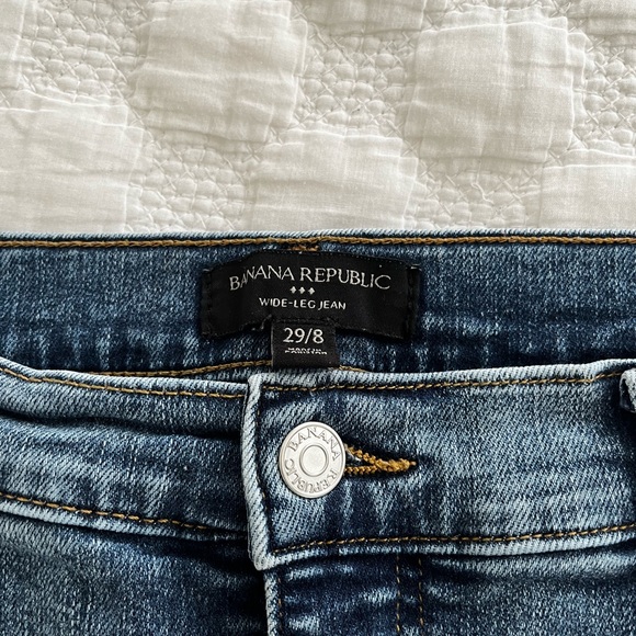 Banana Republic Wide Leg Jeans Size 8 - Picture 5 of 5